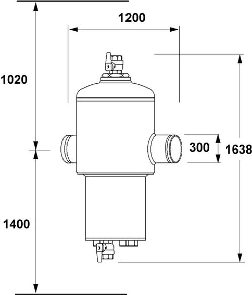 IMI-Hydronic-Engineering-IMI-PNEUMATEX-Abscheider-Zeparo-G-Force-W-ZG-300-W-DN-300-PN16-Schweissanschluss-30304121700 gallery number 1